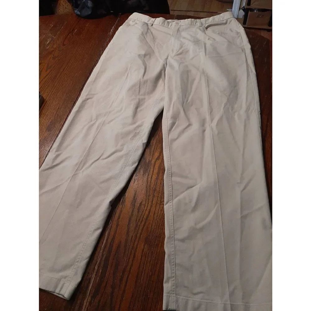 Mens Size 36 Ashworth EZ Tech Cotton Golf Pants Performance Ahletic Khaki Tan